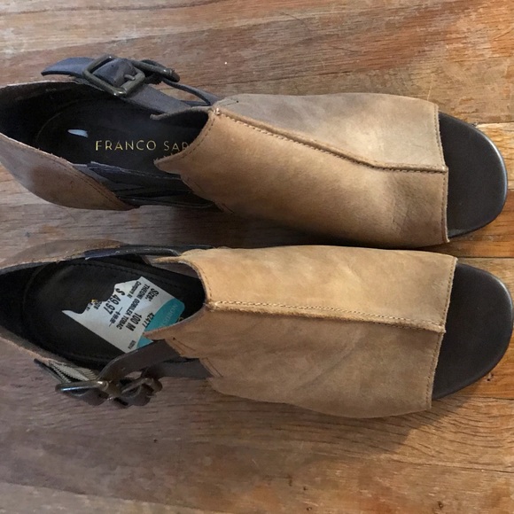 Franco Sarto Peep Toe Heels. - Picture 7 of 7